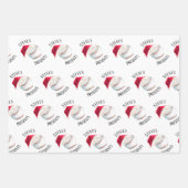 Persoonlijke feestdag voor prettige feestdagen bij inpakpapier vel (Voorkant)