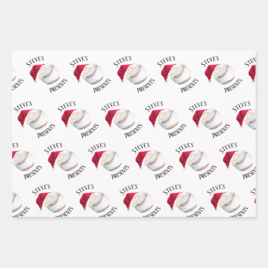 Persoonlijke feestdag voor prettige feestdagen bij inpakpapier vel (Voorkant)