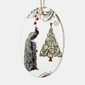 Persoonlijke feestdag voor voetgangers en kerstbom keramisch ornament (Links)