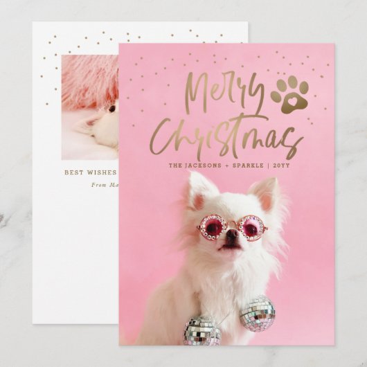 Persoonlijke feestdag voor volledige foto's feestdagenkaart (Voorkant / Achterkant)