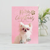 Persoonlijke feestdag voor volledige foto's feestdagenkaart (Staand voorkant)