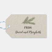 Persoonlijke feestdag vredesliefde en vreugde cadeaulabel (Achterkant Horizontaal)