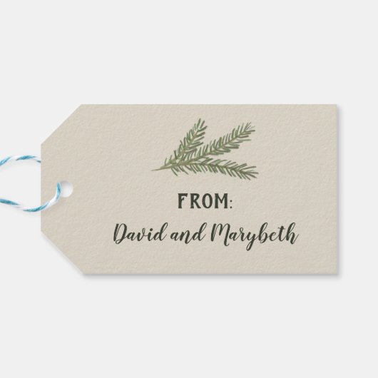 Persoonlijke feestdag vredesliefde en vreugde cadeaulabel (Achterkant Horizontaal)