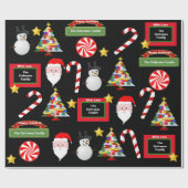 Persoonlijke feestdagen cadeaupapier (Vlak)