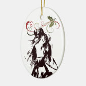 Persoonlijke feestdagen en feestdagen keramisch ornament (Links)