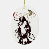 Persoonlijke feestdagen en feestdagen keramisch ornament (Voorkant)