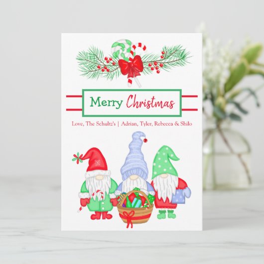 Persoonlijke feestdagen voor feestelijke feestdage kaart (Staand voorkant)