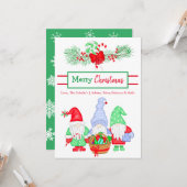 Persoonlijke feestdagen voor feestelijke feestdage kaart (Voorkant / Achterkant in situ)