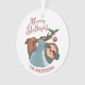 Persoonlijke feestelijke feestelijke feestdag ornament (voorkant)