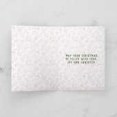 Persoonlijke feestelijke kerstfoto kaart (Binnen)