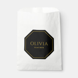 Persoonlijke feesttas met naam en rol bedankzakje