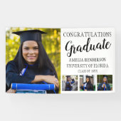 Persoonlijke Felicitatiefoto Afstudeerfeest Spandoek (Horizontaal)