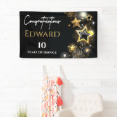 Persoonlijke Felicitaties Aangepaste Gouden Ster Spandoek (Insitu)