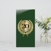 Persoonlijke felicitaties kaart op het jubileum (Staand voorkant)