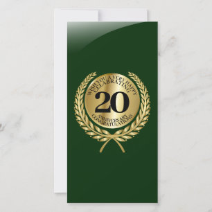 Persoonlijke felicitaties kaart voor het jubileum
