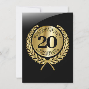 Persoonlijke felicitaties kaart voor het jubileum