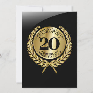 Persoonlijke felicitaties kaart voor het jubileum