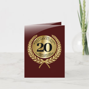 Persoonlijke felicitaties kaart voor het jubileum