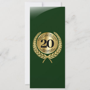Persoonlijke felicitaties kaart voor het jubileum