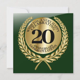 Persoonlijke felicitaties kaart voor het jubileum