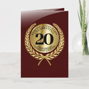 Persoonlijke felicitaties kaart voor het jubileum
