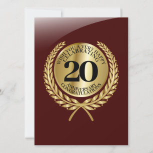 Persoonlijke felicitaties kaart voor het jubileum