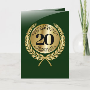 Persoonlijke felicitaties kaart voor het jubileum