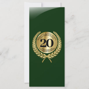 Persoonlijke felicitaties kaart voor het jubileum