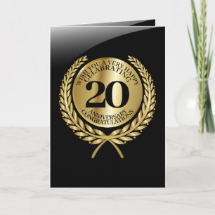Persoonlijke felicitaties kaart voor het jubileum