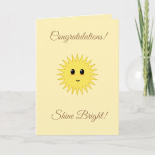 Persoonlijke Felicitaties Schijnen Helder Kaart