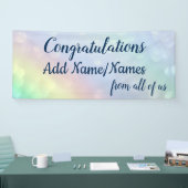 Persoonlijke felicitaties spandoek (Beurs)