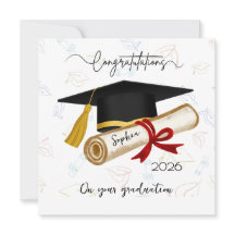 Persoonlijke felicitaties voor je afstuderen