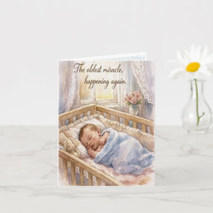 Persoonlijke felicitatieskaart voor pasgeboren bab kaart