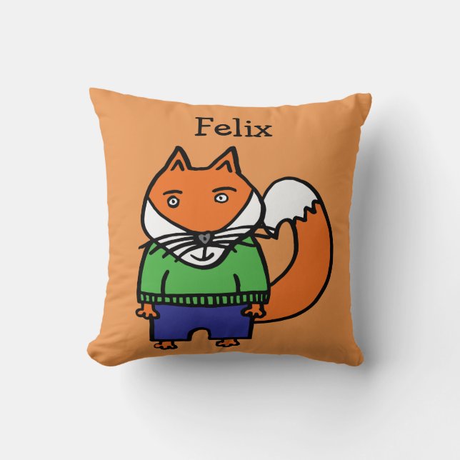 Persoonlijke Felix de Vos Kussen (Voorkant)