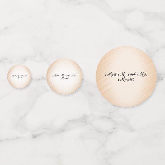 Persoonlijke fiets perzik trouwconfetti confetti (Achterkanten)