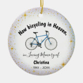 Persoonlijke fietser-herdenking ornament (Voorkant)