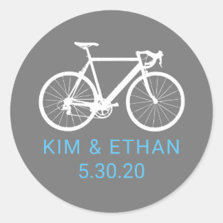Persoonlijke fietsstickers ronde sticker