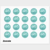Persoonlijke fietsstickers ronde sticker (Vel)
