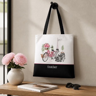 Persoonlijke fietstocht door Parijs Tote Bag