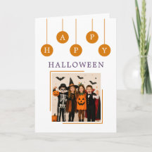 Persoonlijke fijne Halloween-vouwgroetkaart