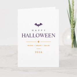 Persoonlijke fijne Halloween-vouwgroetkaart Kaart
