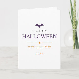 Persoonlijke fijne Halloween-vouwgroetkaart Kaart