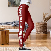 Persoonlijke fijne Valentijnsdag huisdierliefhebbe Leggings