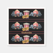 Persoonlijke film Night Popcorn Napkins Servet (Voorkant)