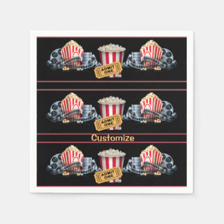 Persoonlijke film Night Popcorn Napkins Servet
