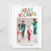 Persoonlijke finale foto Jolly Feestdagen Kerstmis Feestdagenkaart (Voorkant)