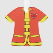Persoonlijke Fireman Firefighter Xmas Ornament (voorkant)