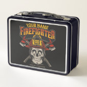 Persoonlijke Fireman Skull Helmet Ax Firefighter (Achterkant)