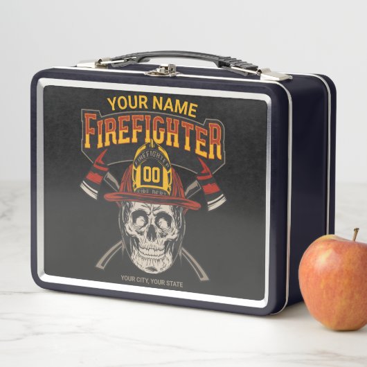 Persoonlijke Fireman Skull Helmet Ax Firefighter (In situ)