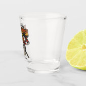 Persoonlijke Fireman Skull Helmet Ax Firefighter Shot Glas (Rechts)